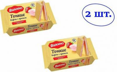 Вафли тонкие с клубничным кремом 144 г – фото 2