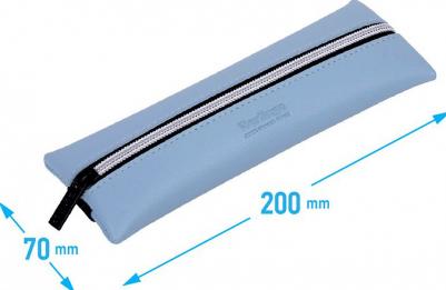 Пенал 1 отделение, 200*70 "Original blue", экокожа – фото 2