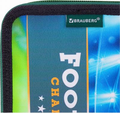 Пенал, 2 отделения, полиэстер, 21х14 см, Fire football, 270322 – фото 6