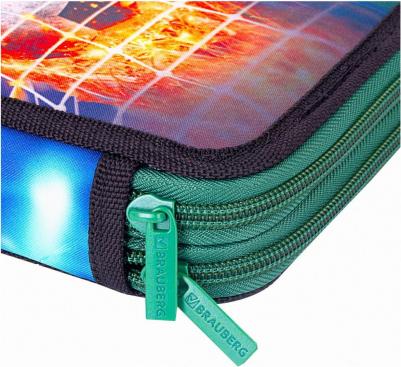 Пенал, 2 отделения, полиэстер, 21х14 см, Fire football, 270322 – фото 9