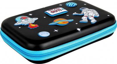 Пенал большой удобный с откидной планкой, EVA, 22 х 15 х 4 см, "Space out" – фото 5