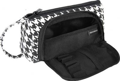 Пенал-косметичка с ручкой, 1 откидная планка, полиэстер, 22x10х8 см, "Houndstooth", 271560 – фото 2