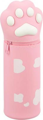 Пенал-тубус односекционный Класс Кошачья лапа розовый