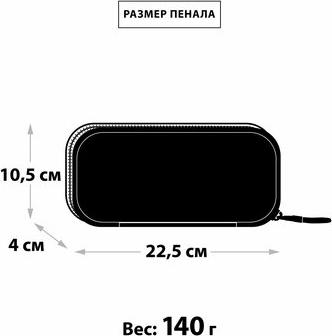 Пенал школьный для девочки, жесткий без наполнения, размер 24х11х4 см 4627175745541 – фото 1
