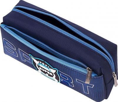 Пенал, 2 отделения, полиэстер, Super, синий, 21х6х9 см, 270277 – фото 5