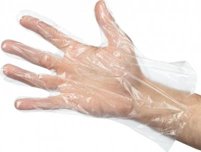 хозяйственные Перчатки одноразовые полиэтиленовые неопудренные прозрачные – фото 2