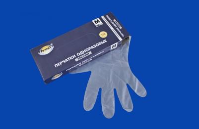 Перчатки TPE термопластэластомер, КОМПЛЕКТ 50пар неопудрен., размер М, белые, 402751, 402-751 – фото 1