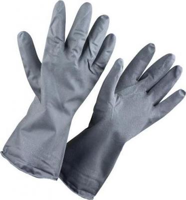многоразовые Перчатки КЩС латексные Азрихим тип 2 черные (размер 9, L) – фото 8