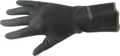 многоразовые Перчатки КЩС латексные Азрихим тип 2 черные (размер 9, L) – фото 18