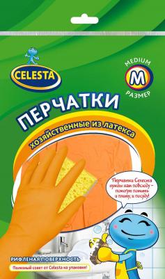 Перчатки Селеста хозяйственные из латекса M 1 шт – фото 1