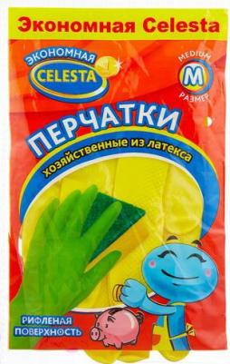 Перчатки Селеста хозяйственные из латекса M 1 шт – фото 4