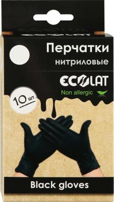 хозяйственные Перчатки одноразовые нитриловые неопудренные черные – фото 2