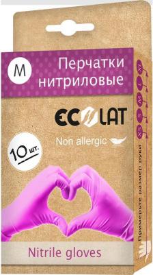 хозяйственные Перчатки одноразовые нитриловые неопудренные розовые