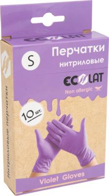 универсальные Перчатки одноразовые нитриловые неопудренные сиреневые – фото 2