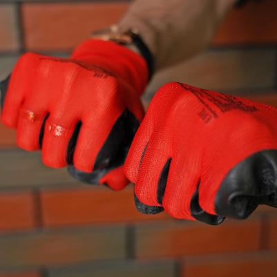 Перчатки нейлоновые со вспененным нитриловым покрытием 5902869736319 – фото 2