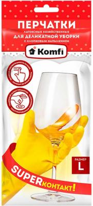 Перчатки хозяйственные размер L, латекс, 1 пара – фото 5