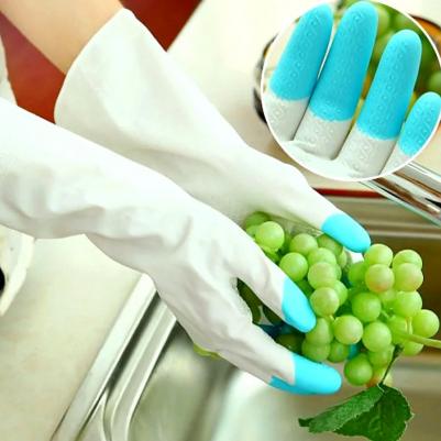 Перчатки сверхпрочные виниловые гипоаллергенные, размер L, перчатки хозяйственные, перчатки сенсорные – фото 2