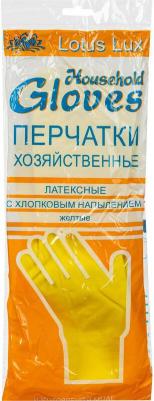 хозяйственно-бытовые Перчатки латексные Lux особопрочные желтые – фото 7