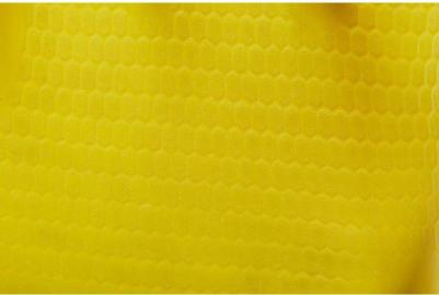 Перчатки латексные с хлопковым напылением желтые (размер 7, S) – фото 10