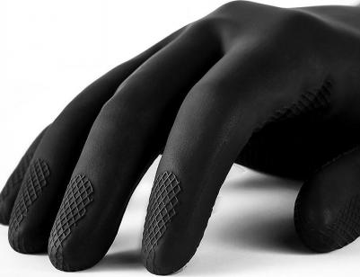 Перчатки латексные Manipula КЩС-2, ультратонкие, размер 7-7,5 (S), черные,L-U-032/CG-943 – фото 6
