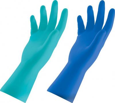 Перчатки латексные Practi Extra Dry с хлопковым напылением бирюзовые – фото 6