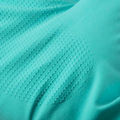 Перчатки латексные Practi Extra Dry с хлопковым напылением бирюзовые – фото 9