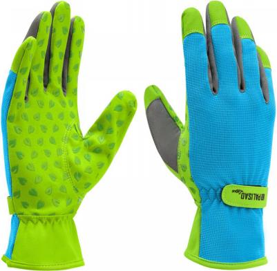 Перчатки садовые на липучке, силиконовое нанесение, размер 8, Luxe// – фото 1