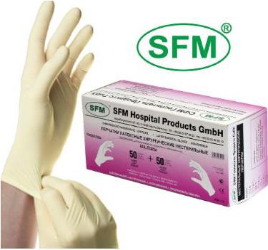 Перчатки хирург. нестер. (пара) р. 7 неанатомические – фото 1