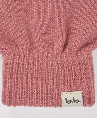 Перчатки вязаные розовые для девочки, 16, 224BBGX7602 – фото 4