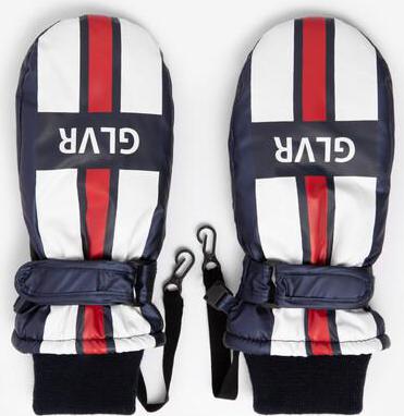 Варежки утеплённые плащевые мультицвет для девочки, 12, 22403GMC7606