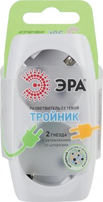 SP-2e-I Разветвитель электрический SP-2e-I на 2 розетки с заземлением со шторками 16А слоновая кость, цена за 1 шт – фото 5
