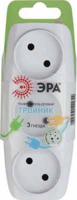 Тройник SP-3-W 3 розетки белый – фото 1