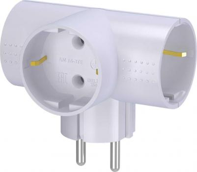 Разветвитель электрический тройник АМ 16-3ТЕ 16А с заземлением – фото 7