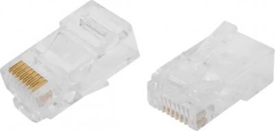 Коннектор RJ-45 8P8C 2 шт. цвет прозрачный 4650062969287