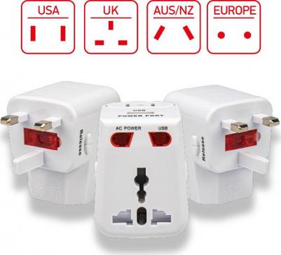 Адаптер сетевой Путешественник с USB, цена за 1 шт – фото 4