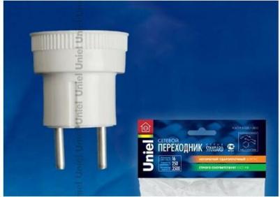 Переходник сетевой S-ES1-16R, количество розеток – 1, Максимальный ток - 16А, Максимальная мощность нагрузки – 3500Ватт, без заземления, цена за 1 шт