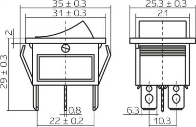 Клавишный выключатель 26841 3 – фото 11