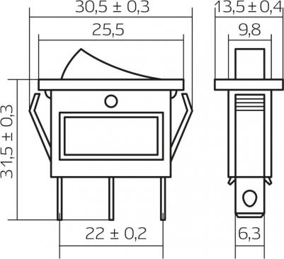 Клавишный выключатель 26847 5 – фото 7