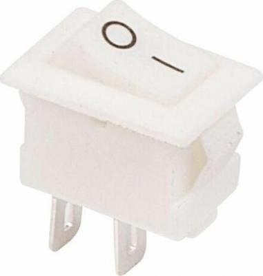 Выключатель клавишный 250V 3А (2с) ON-OFF белый Micro, 10 шт