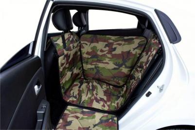 Автогамак Хэппи Дог Премиум. На 1/3 заднего сиденья. Цвет: камуфляж – фото 3