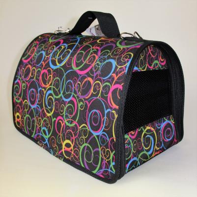 Сумка Лира № 3 для кошек и собак мелкого и среднего размера, 43х27х27см, черная – фото 6