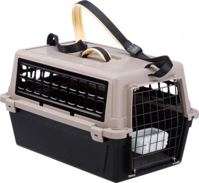 Переноска для животных Atlas 20 Trendy+ (черная, с ремнём) 37х58х32см