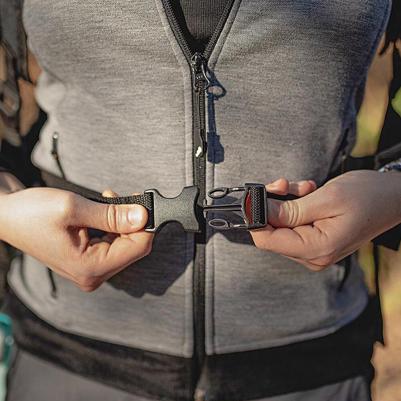 Рюкзак для собак Kangoo L, серый (полиэстэр) 41,5х20х43см – фото 2