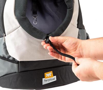 Рюкзак для собак Kangoo SM, серый (полиэстэр) 37х16х36,5см – фото 3