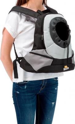 Рюкзак для собак Kangoo SM, серый (полиэстэр) 37х16х36,5см – фото 6