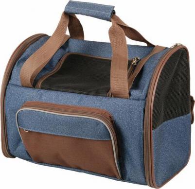 переноска-рюкзак для кошек и собак, синий, коричневый - 41 х 23 х 29 см для всех возрастов для всех пород Китай 1 уп. х 1 шт. х 1.11 кг – фото 1