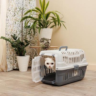 Переноска для кошек и собак Spark, 48,5х33,5х31 см, бежевая – фото 5