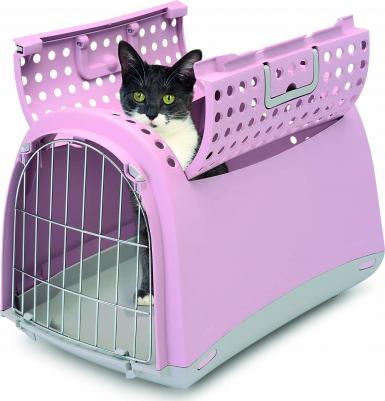 Переноска для животных LINUS CABRIO, пепельно-розовый, 50х32х34,5см – фото 8