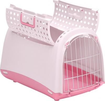 Переноска для животных LINUS CABRIO, пепельно-розовый, 50х32х34,5см – фото 9