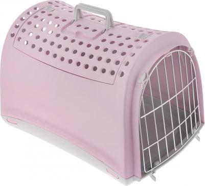 Переноска для животных LINUS CABRIO, пепельно-розовый, 50х32х34,5см
